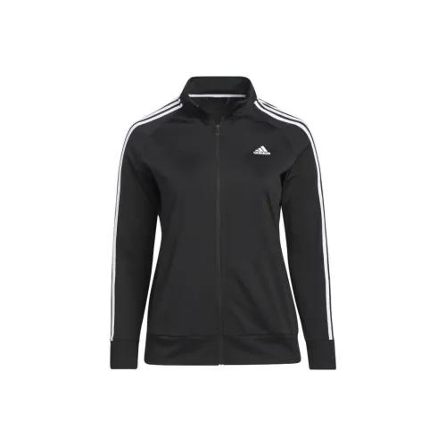 Adidas Free Shipping With AdiClub Essentials Warm Up Tricot Slim 3 Stripes Track Jacket Plus Size