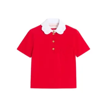 Valentino SS25 Polo Shirt Women's Red