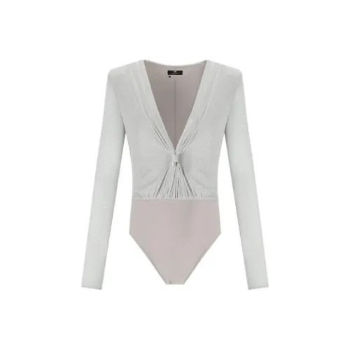 Elisabetta Franchi V-Neck Long Sleeved Bodysuit
