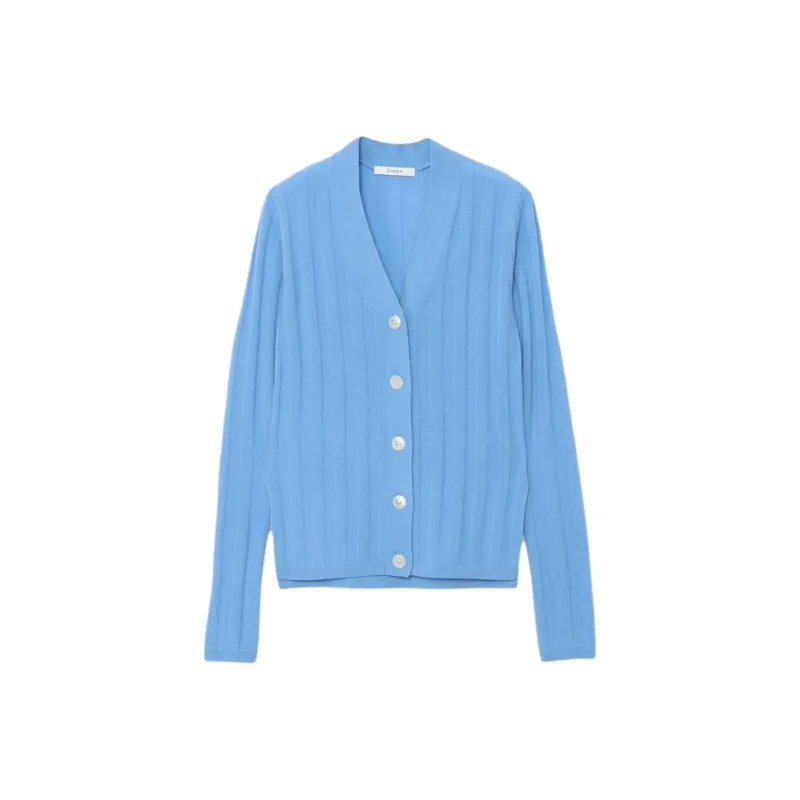 CINOH Cashmere Sweater Women's Sax Blue-0