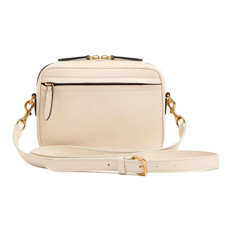Valentino GARAVANI Nappa Leather Shoulder Bag Women's Butter & Black-3
