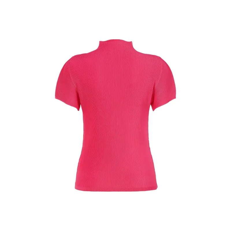 PLEATS PLEASE ISSEY MIYAKE FW24 Regular T-Shirt Women's Bright Pink-0