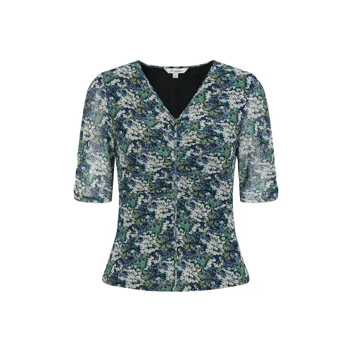 JZ. ANNAKRO Chiffon shirt Thirlwall Women's Floral Green