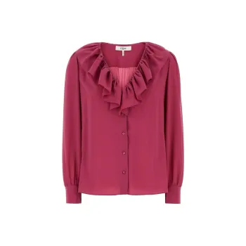Chloé Ruffle Detailed Long Sleeve Top