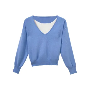 SUSANSAN Knitwear Women's Cream Blue