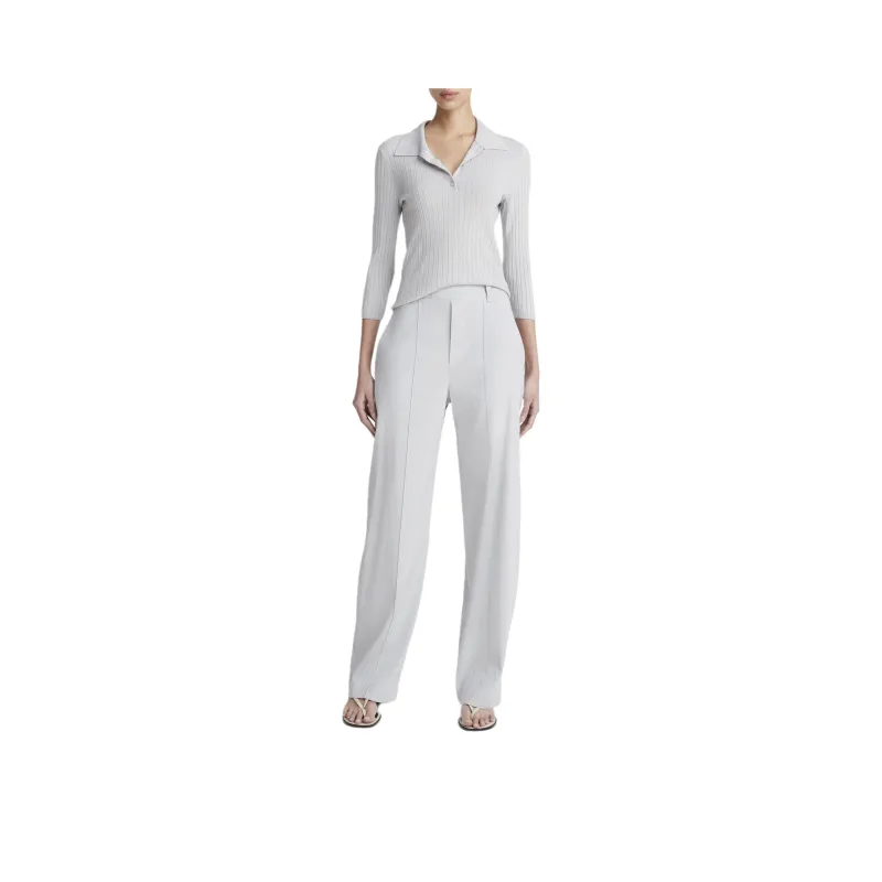 VINCE Polo Shirt Women's Light Gray-0