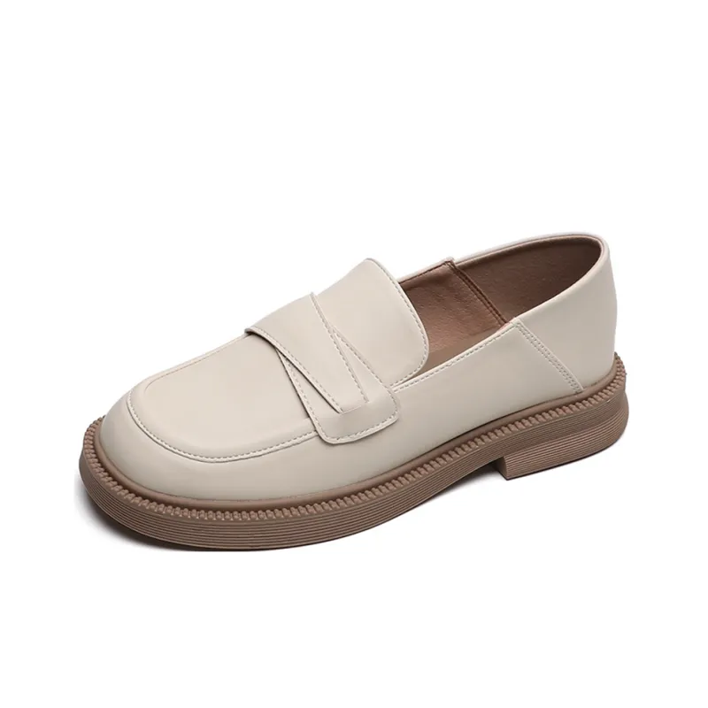Lan Miao Loafers Women's Apricot-2