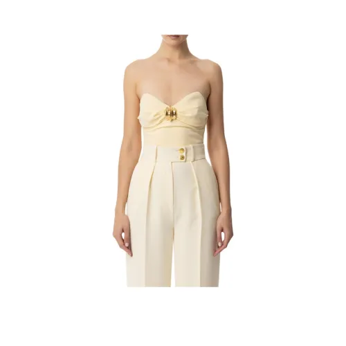 Elisabetta Franchi Strapless Top Women's Lemonade