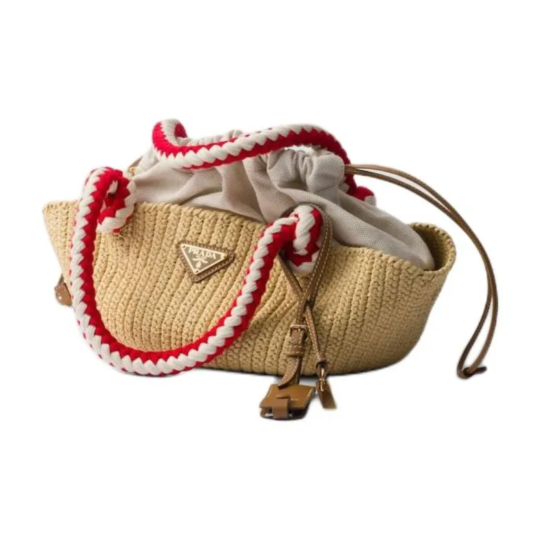 PRADA Viscose Handbag Trumpets Women's Natural-1