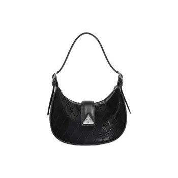 Bullrun Cow Leather Shoulder Bag Regular Women's Ecru/Pink/Black
