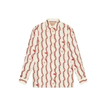 GUCCI Chinese New Year SS24 Shirt Women's Ivory White