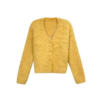 SUSANSAN Knitwear Women's Warm Light Yellow