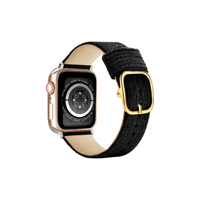 ZHENGGUANG Watch Band Apple Compatibility Corduroy Material-4