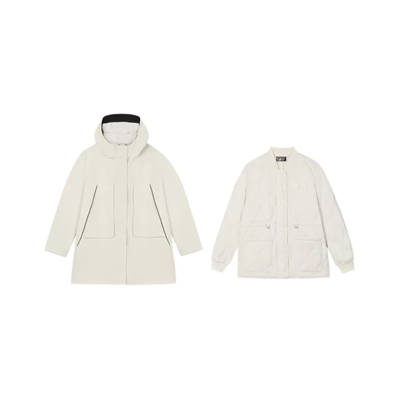 FILA Jackets Coats Women's 2 Pack Steam White-0