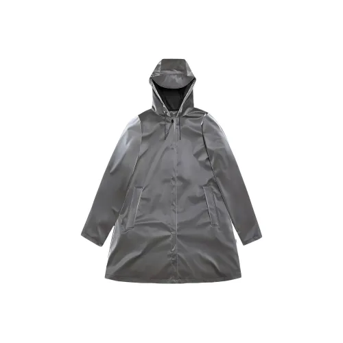 Rains Hooded Stud fastening Raincoat