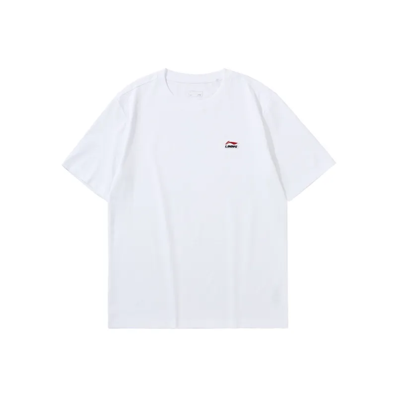 LiNing T Shirt Unisex Standard White-0