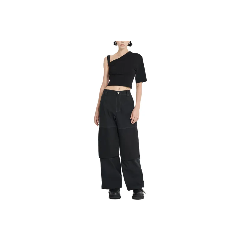 DION LEE T-Shirt Women's BLACK/Black-0