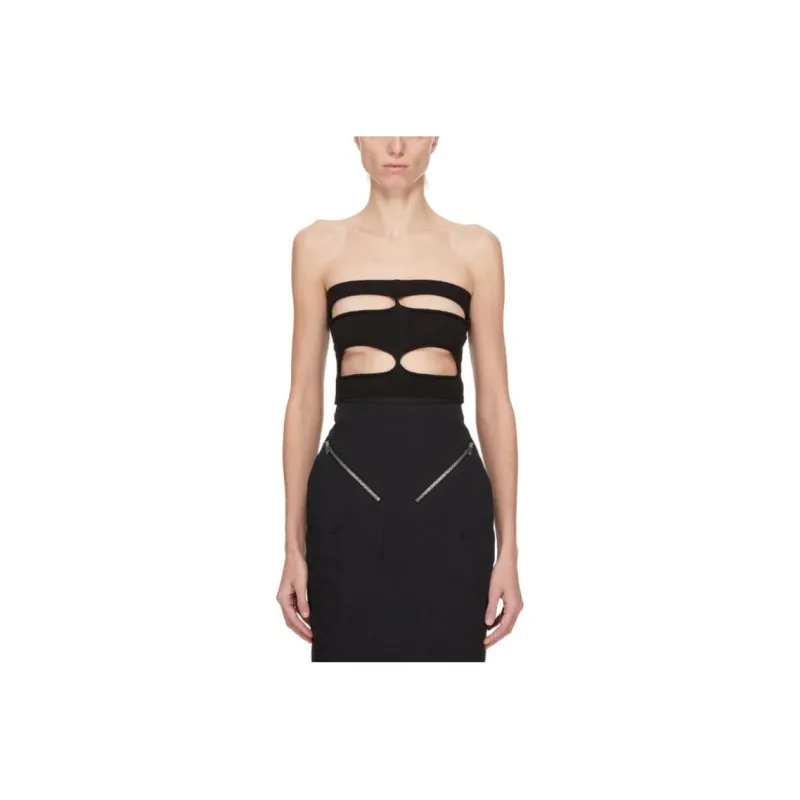 RICK OWENS/RO Strapless Top Women's Black-0