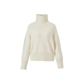 The King And The Nightingale Minimalist Style Basic Turtleneck Pullover Knitwear Women's