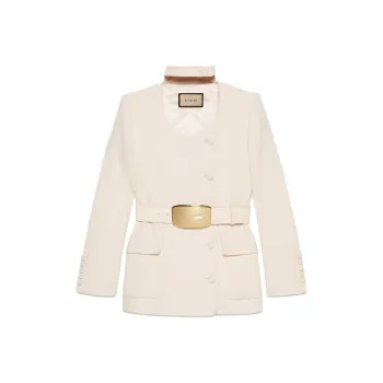 GUCCI SS23 Jacket Women's Ivory White