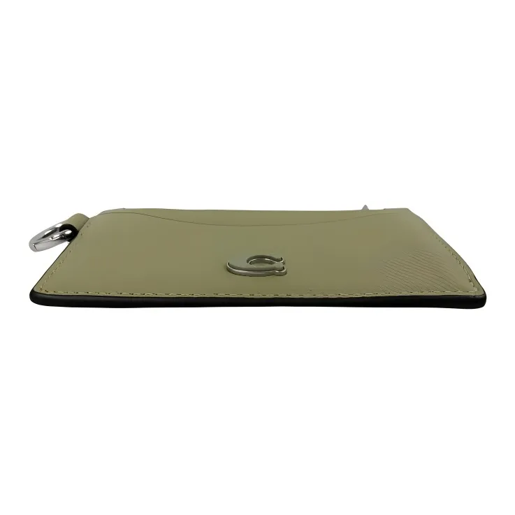 COACH Card Case Grain Leather Card Holder Card Holder Men's Moss-4