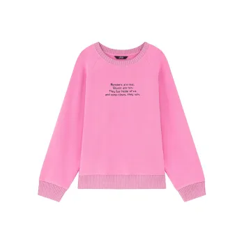 ELF SACK Sweatshirts Women's Monster Rose Red