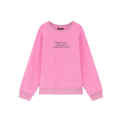 ELF SACK Sweatshirts Women's Monster Rose Red