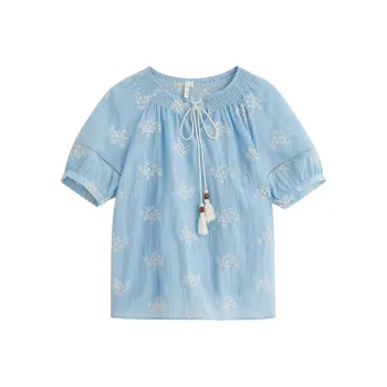 Inman T Shirt Women's Light Prussian Blue