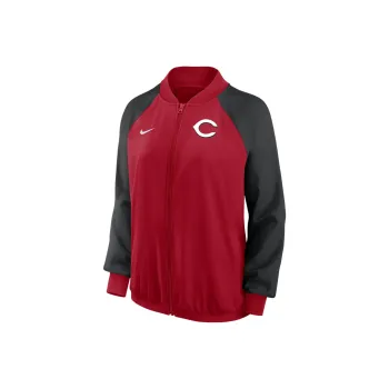 Nike x MLB Collaboration Cincinnati Reds Women's Full-Zip Jacket Jackets Coats Women's Red