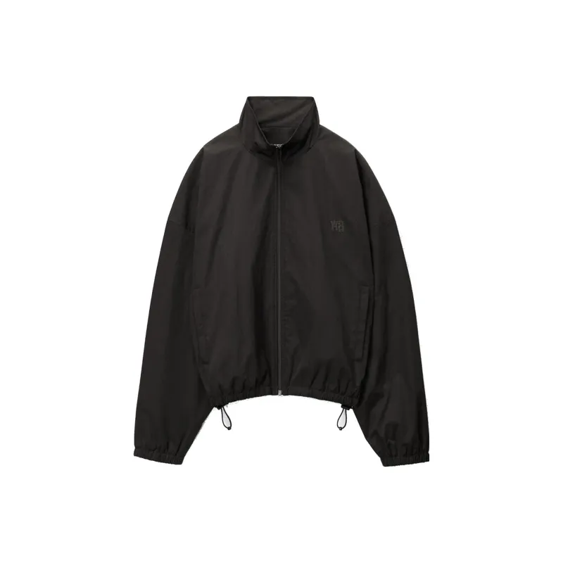 Alexander Wang Coaches Wang Puff Logo Track Jacket Black-0