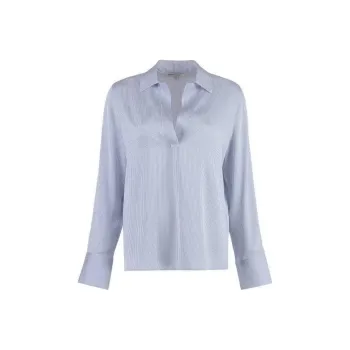 VINCE Micro stripe Silk satin Shirt