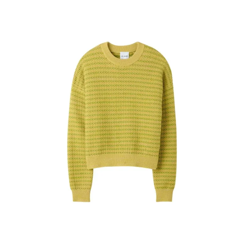 St. John Textured-knit Jumper-0