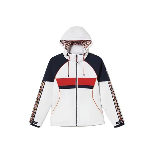 MICHAEL KORS Michael Kors X Ellesse Co Branded Ski Capsule Collection SS22 Jackets & Coats Women's White Blue