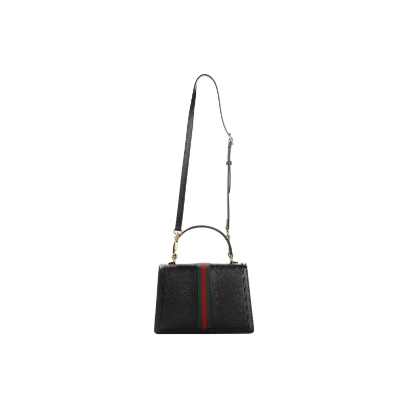 GUCCI Ophidia Cow Leather Shoulder Bag, Crossbody Bag, Handbag Women's Black-4