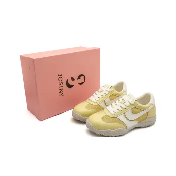 JOSINY Shock Absorbing, Non Slip, Wear Resistant, Breathable And Lightweight Casual Shoes Women's Yellow