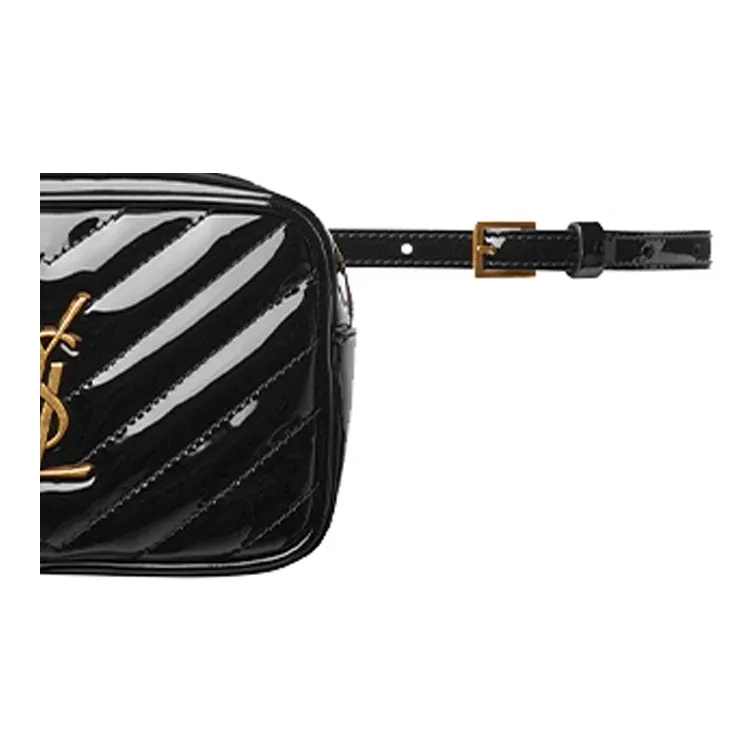 SAINT LAURENT LOU Calfskin Fanny Pack Women's Black-2