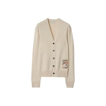 Burberry Ekd Ww Cardigan Nutmeg
