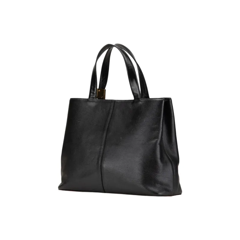 Burberry Pre Owned 20th Century Leather Tote Bag-1