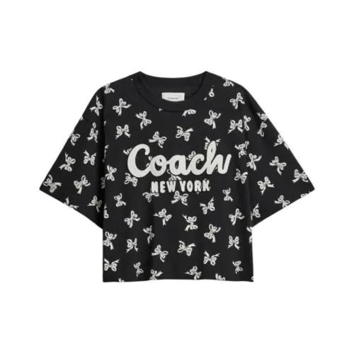 COACH T Shirts Women's Black