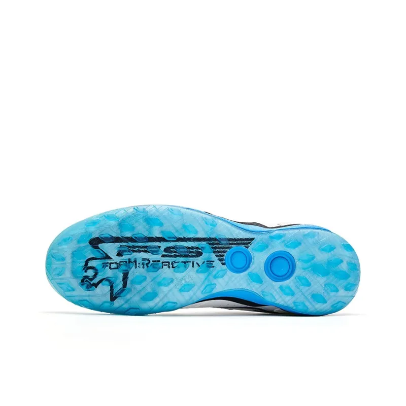 Joma Abrasion Resistant Support Soccer Shoes Men's White Blue-4