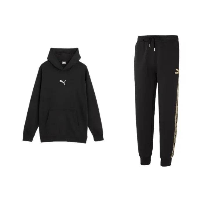 PUMA Team Hoodie TR Casual Sportswear Men's Black-0