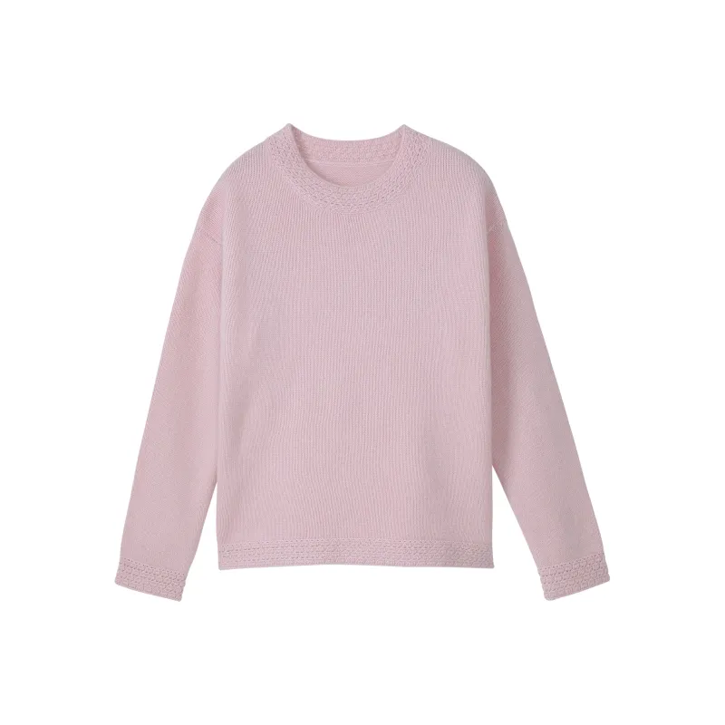 Fstudio Korean-Style Autumn And Winter Crew Neck Small Design Atmosphere Wool Knitwear Women's-6