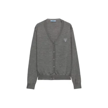 PRADA SS25 Cashmere Sweater Women's Gray