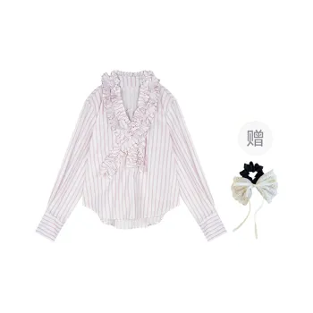 PAVEA Shirt Women's Pink+Hair Tie Comes With