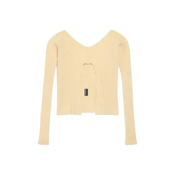 Jacquemus Logo Plaque Long Sleeved Cardigan