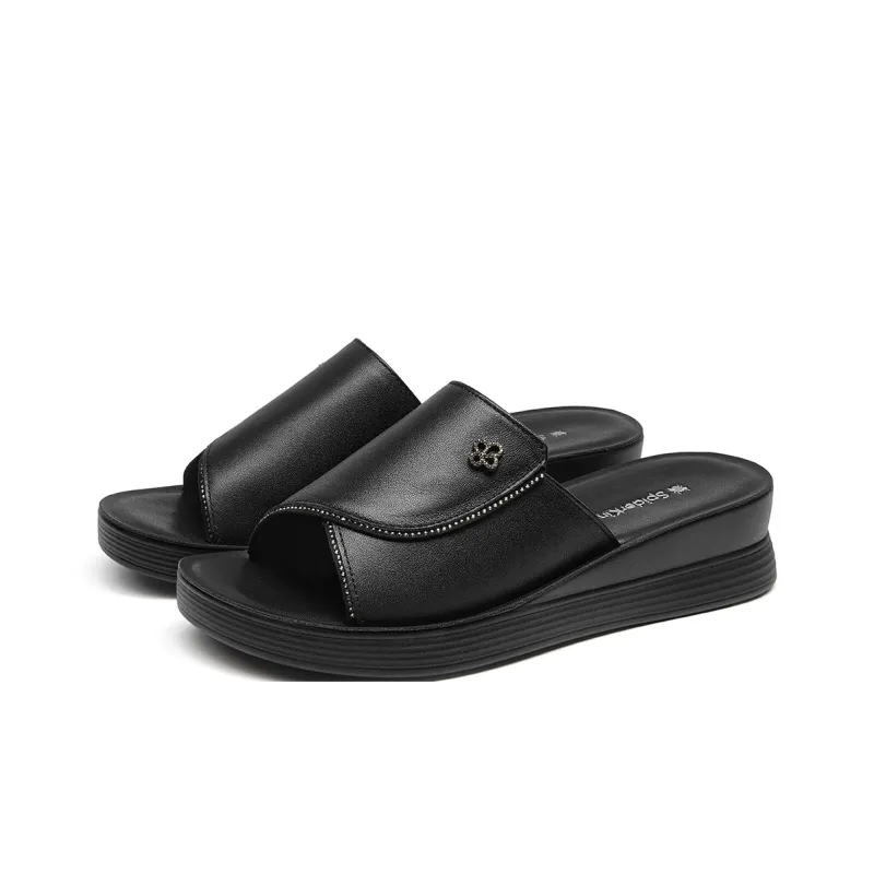Spider King PU Polyurethane Slip Resistant Quick Dry Slide Slippers Women's Ecru-8