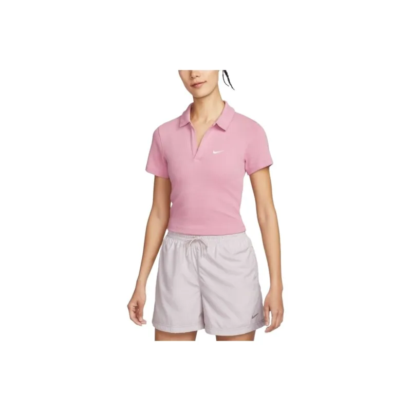 Nike Sportswear Essentials Series Polo Shirt Women's Pink-0