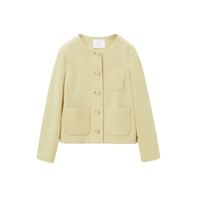 OVV Jackets Women's Medium Yellow Solid Color A1-0