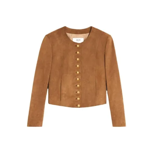 CELINE Jackets Women's Brown