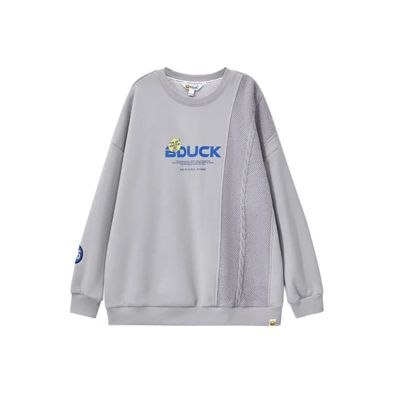 B.Duck Sweatshirt Women's Silver Gray-0
